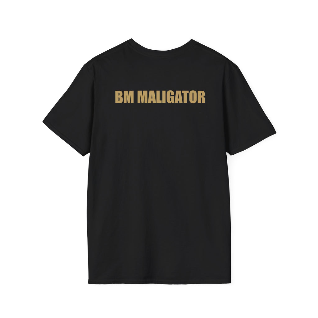 Mononofu Samurai Ink Tee back view - Black T-Shirt | BM Maligator Belgian Malinois
