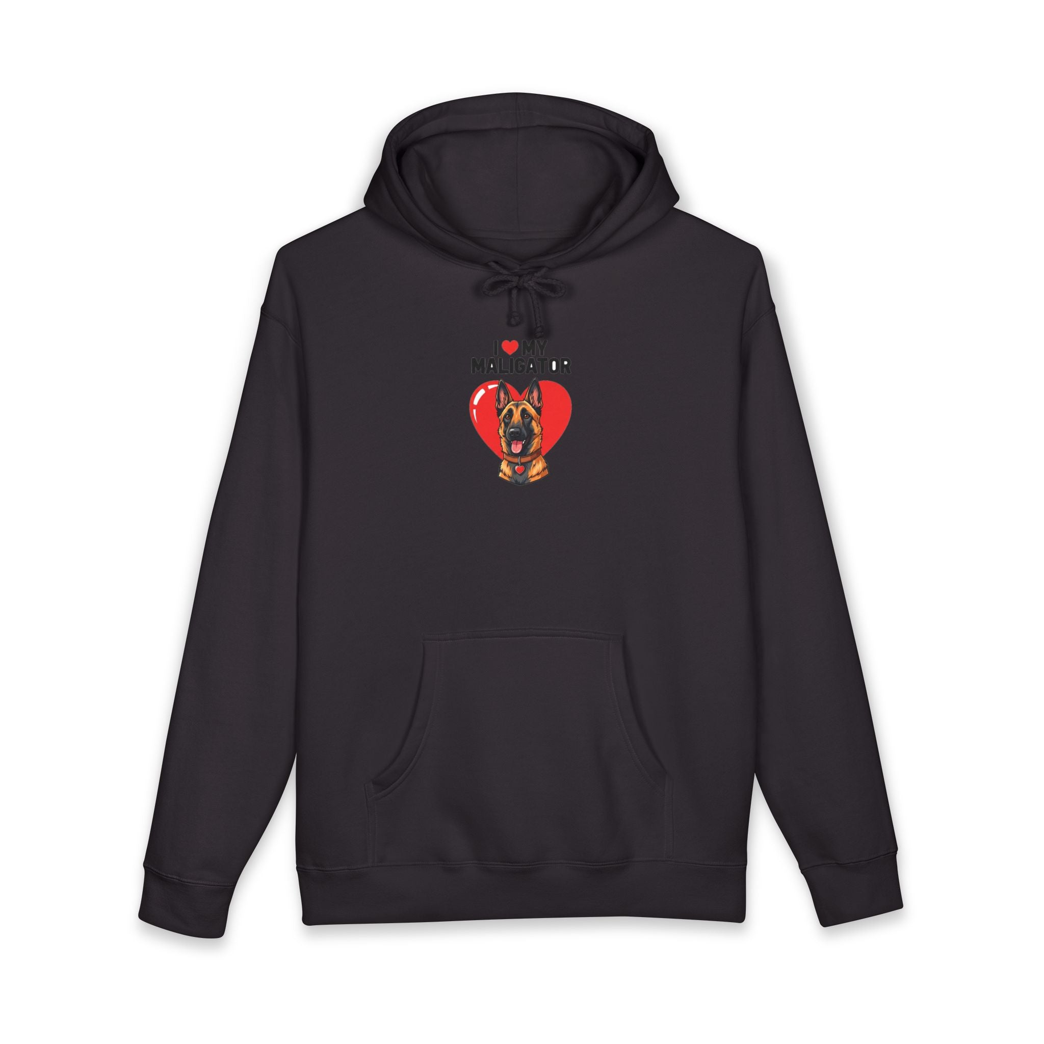 I Love My Maligator Premium Hoodie - Black Hoodie | BM Maligator Belgian Malinois