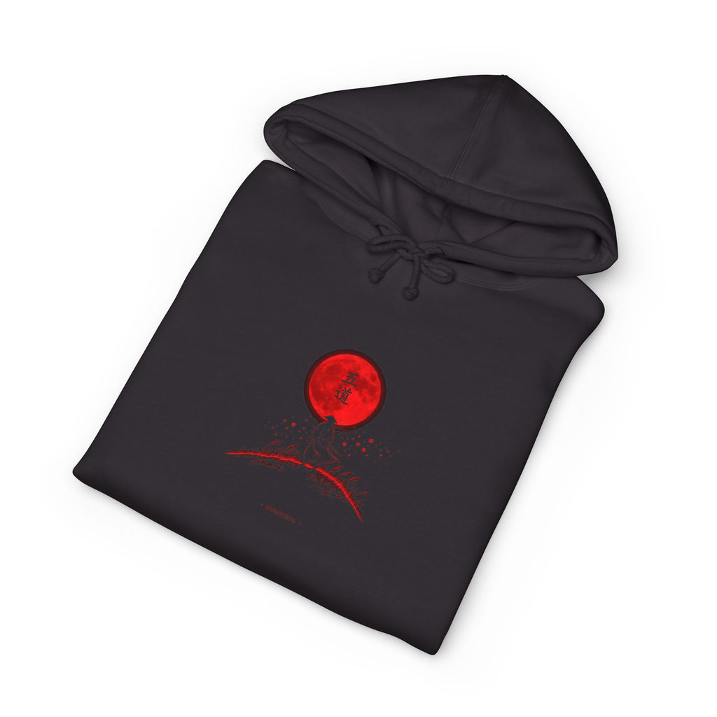 Blood Moon Premium Hoodie detail view - Black Hoodie | BM Maligator Belgian Malinois