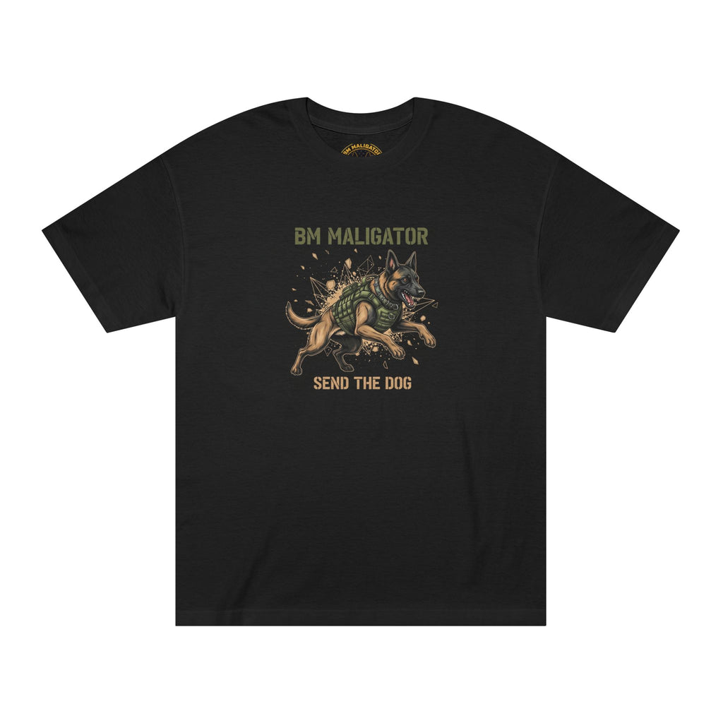 BM Maligator Tactical K9 Tee - Black T-Shirt | BM Maligator Belgian Malinois