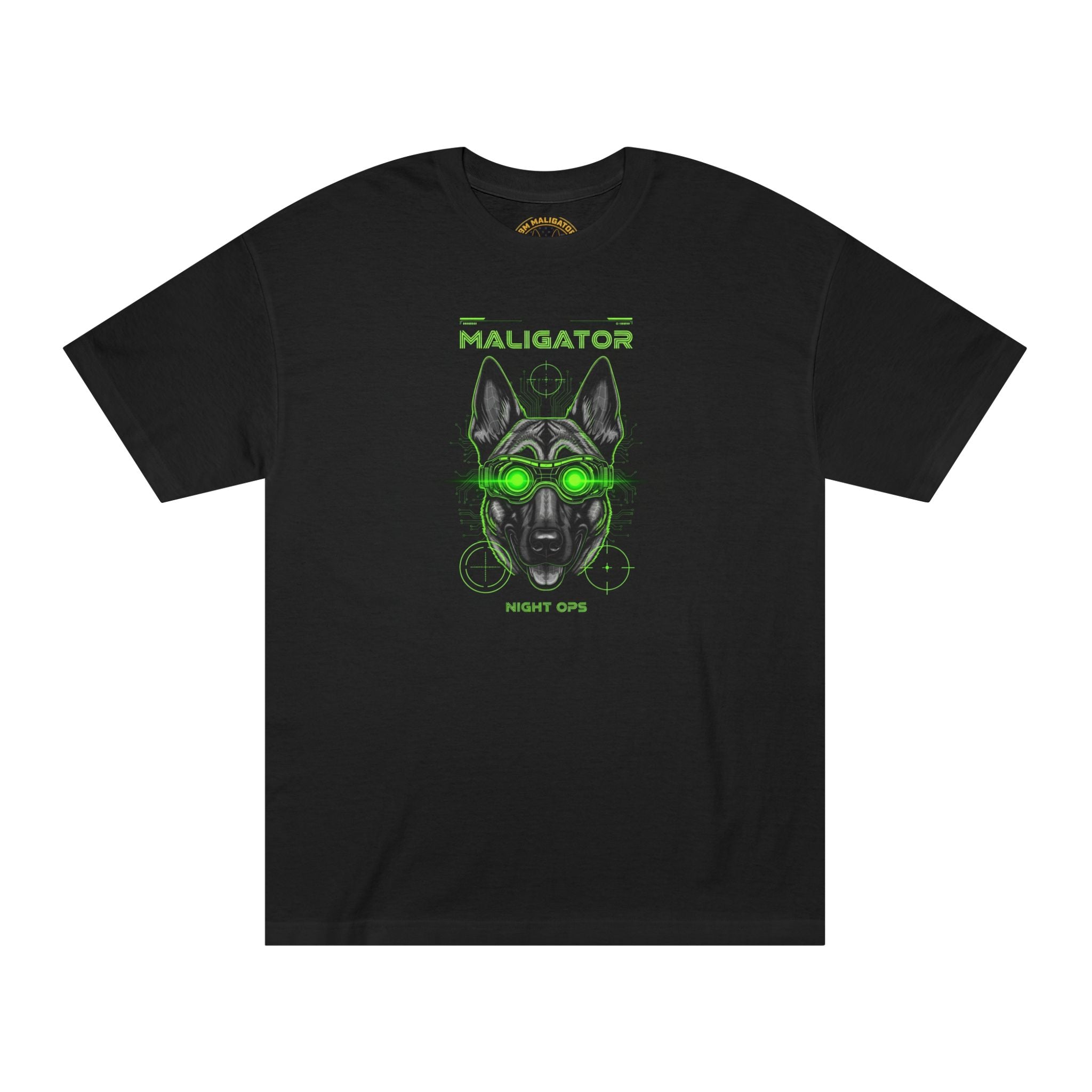 Maligator Night Ops Tee - Black T-Shirt | BM Maligator Belgian Malinois