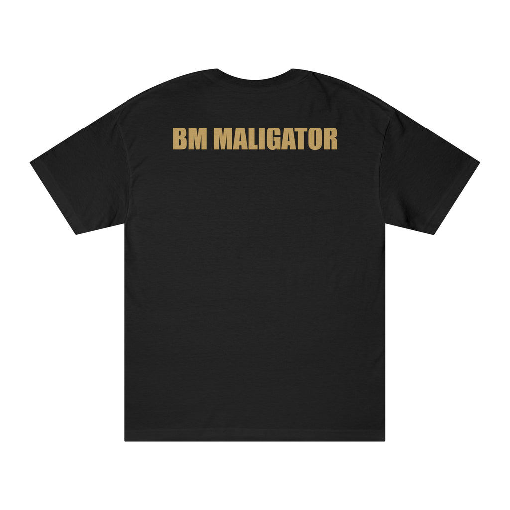 Mononofu Dragon Katana Tee back view - Black T-Shirt | BM Maligator Belgian Malinois