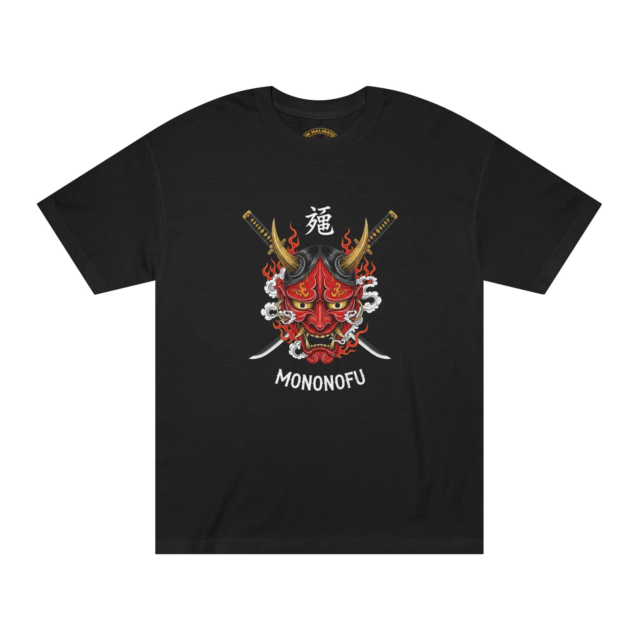 Hannya Mask Heavyweight Tee - Black T-Shirt | BM Maligator Belgian Malinois