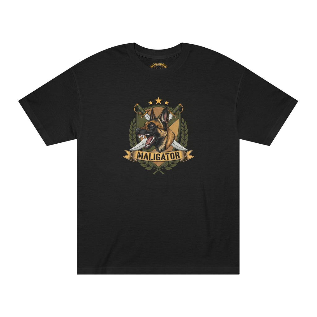 Maligator Crest Tee - Black T-Shirt | BM Maligator Belgian Malinois