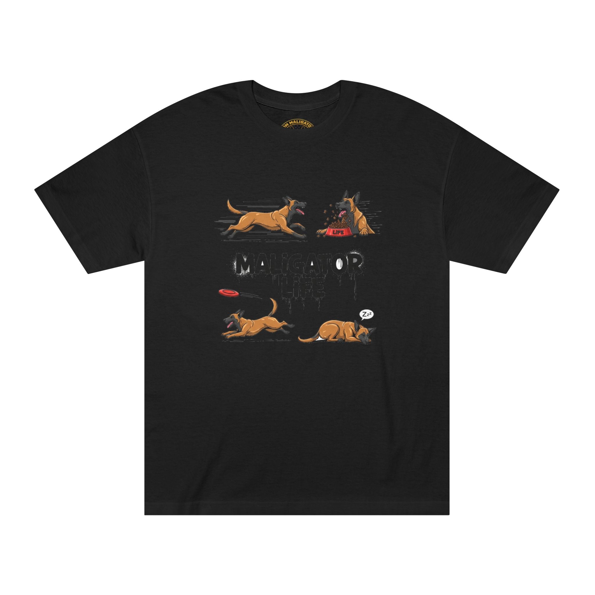 Maligator Life Heavyweight Tee - Black T-Shirt | BM Maligator Belgian Malinois