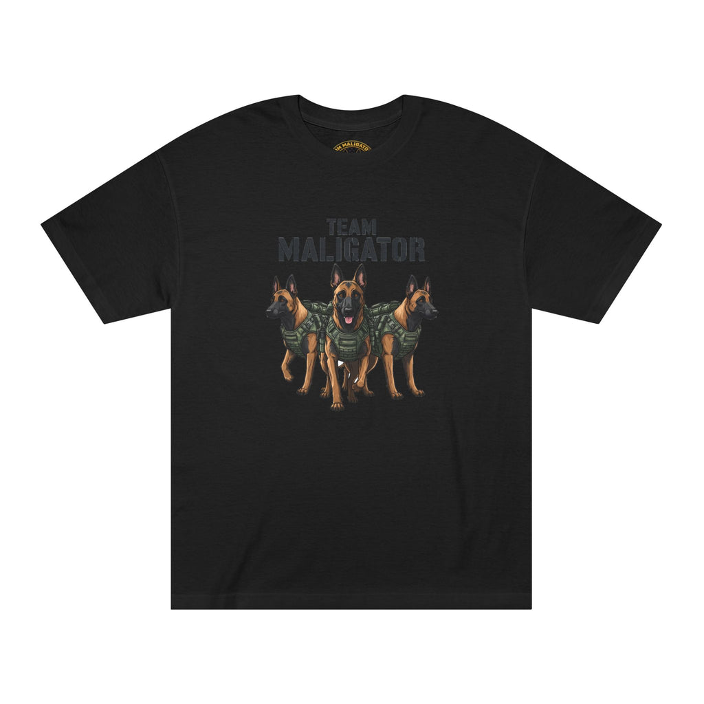 Team Maligator Heavyweight Tee - Black T-Shirt | BM Maligator Belgian Malinois