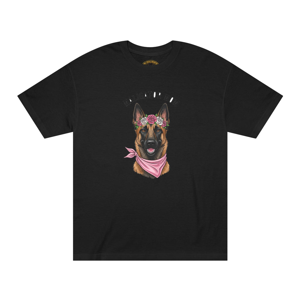 Maligator Mom Heavyweight Tee - Black T-Shirt | BM Maligator Belgian Malinois