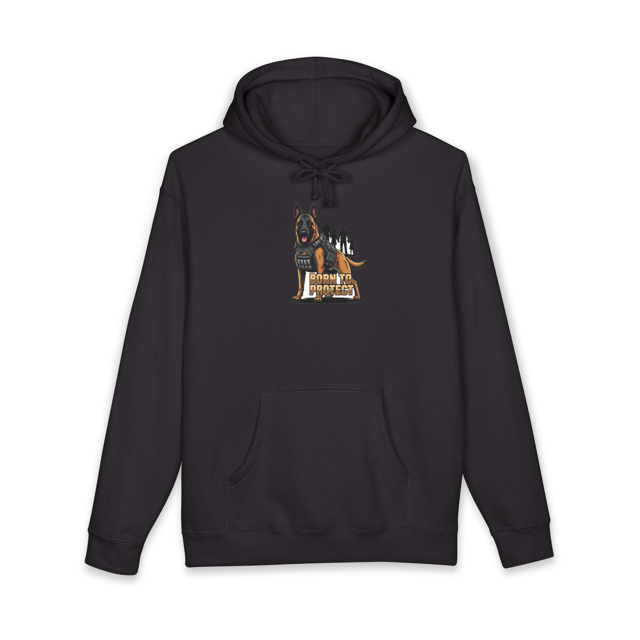Born To Protect Premium Hoodie - Black Hoodie | BM Maligator Belgian Malinois