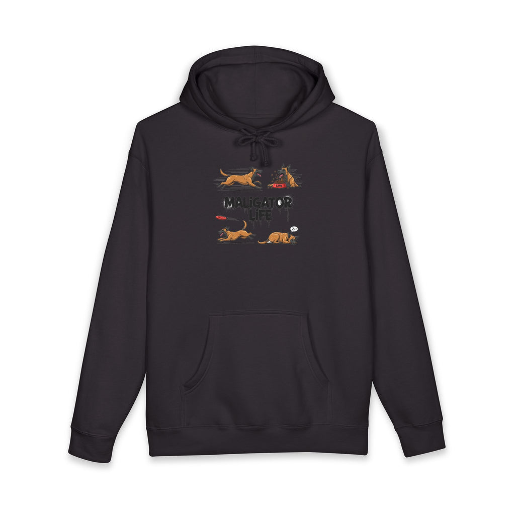 Maligator Life Premium Hoodie - Black Hoodie | BM Maligator Belgian Malinois