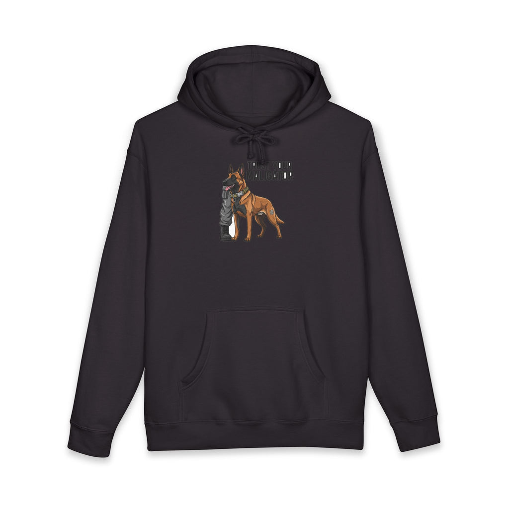 Trust Your Maligator Premium Hoodie - Black Hoodie | BM Maligator Belgian Malinois